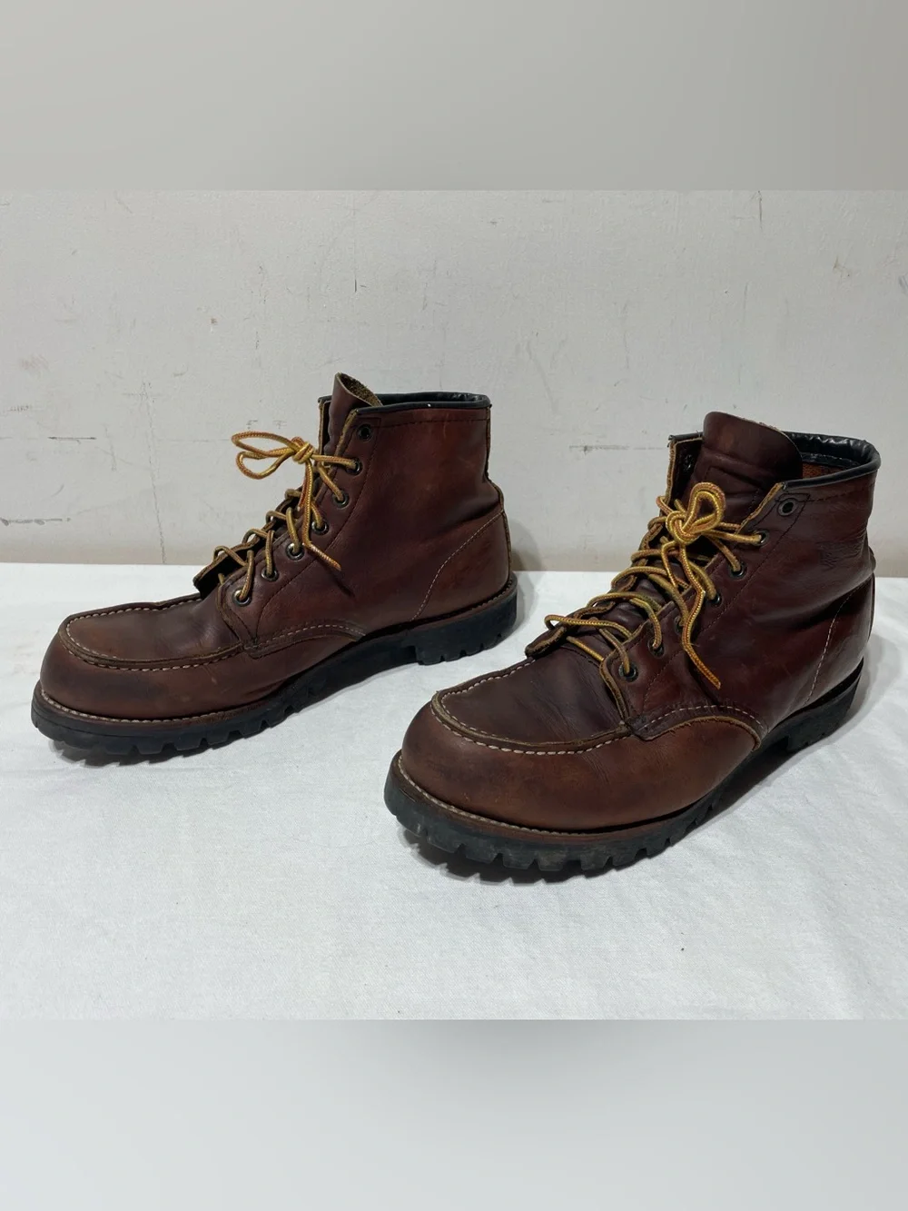 Red Wing 4183 Roughneck Moc Toe Boots Men’s 10D Briar Oil Slick USA 2007